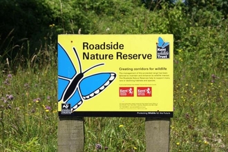Roadside reserve sign wildlife trust
