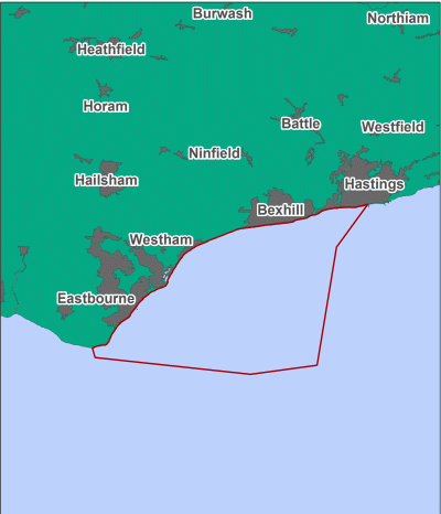 Beachy Head East MCZ map