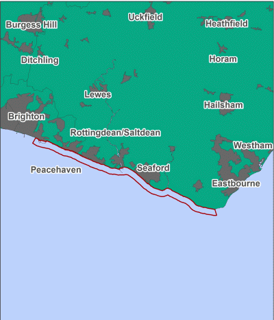 Beachy Head West MCZ map