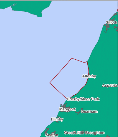 Allonby Bay MCZ map