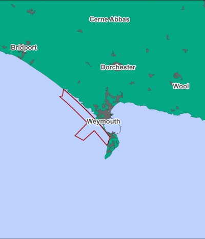 Chesil Beach and Stennis Ledges MCZ map