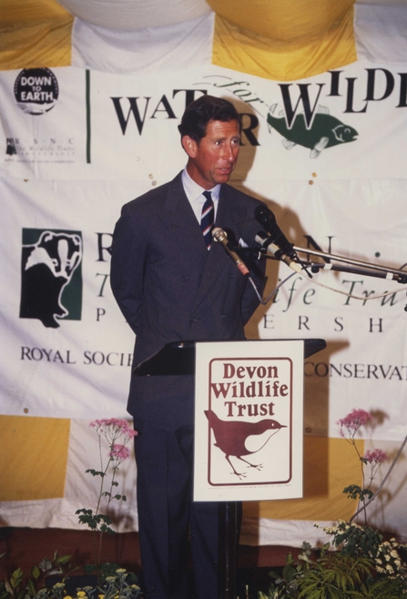 His Majesty King Charles III launching the Water For Wildlife campaign