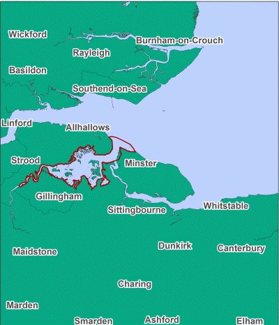 Medway Estuary MCZ map