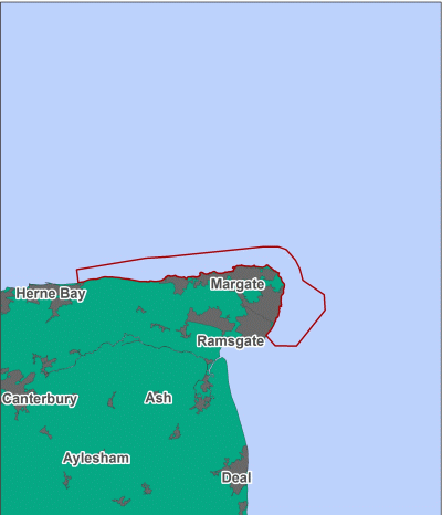 Thanet Coast MCZ map