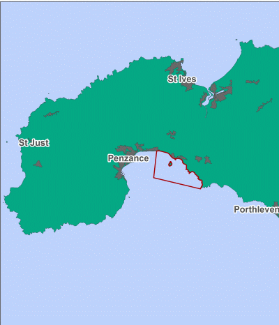 Mounts Bay MCZ map